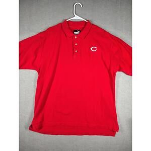 Puma Cincinnati Reds Mens XL Polo Shirt MLB Branded Vintage 90s